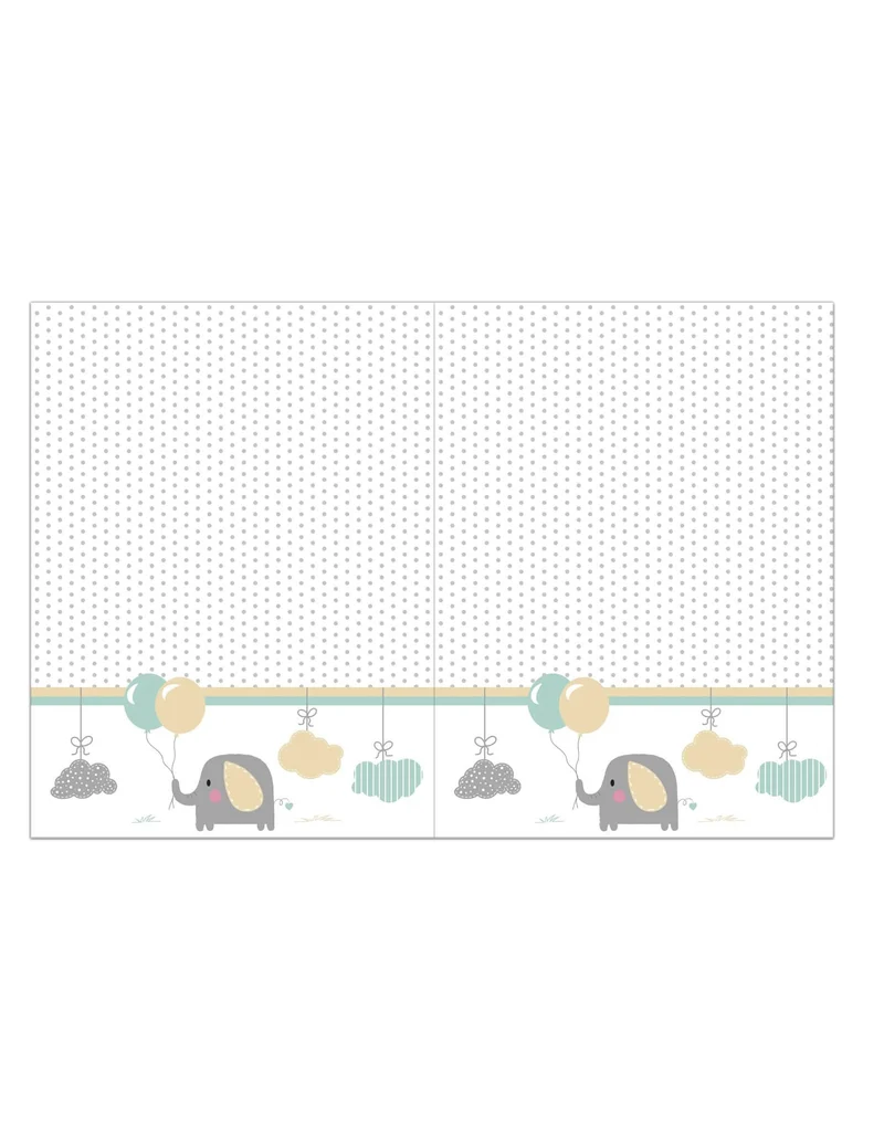 Plastik-Tischdecke Baby-Elefant 120 x 180 cm Babyparty