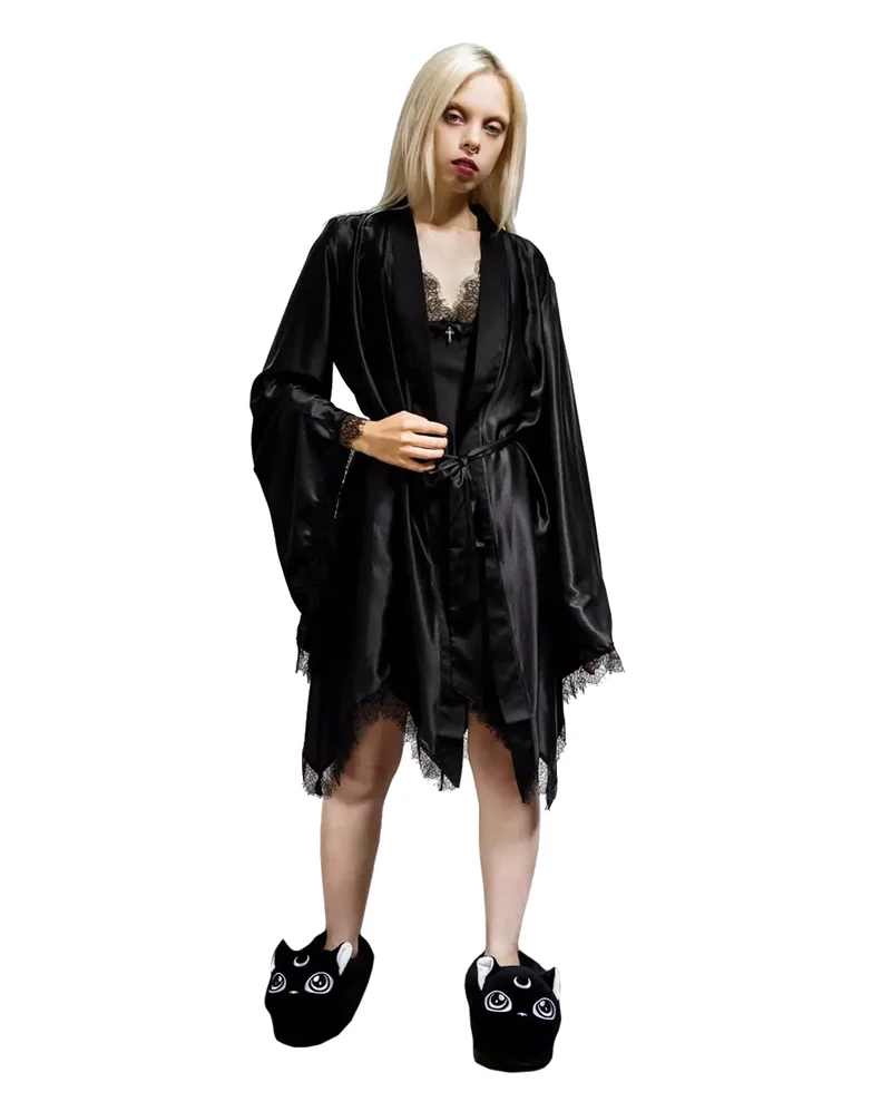 KILLSTAR Devils Lullaby Satin Robe