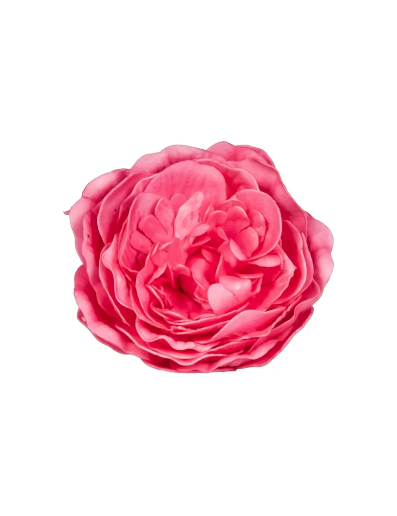Tischdekoration alte Fuchsia Rose 12 cm Vintage