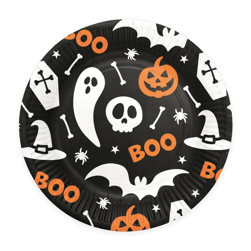 Halloween Teller Boo 23cm 8 Stk