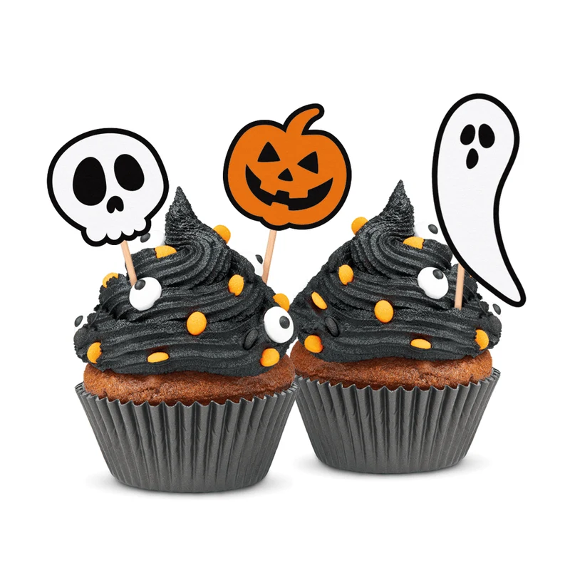 Halloween Cocktail Picks Boo 12 Stk