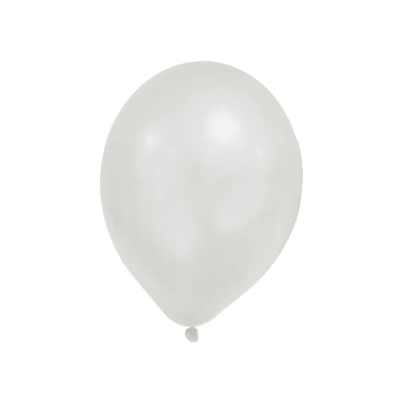 Party Ballons Metallic Pastell Weiß 8 Stück