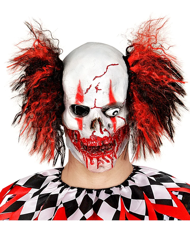 Horror Clown Totenschädel Maske
