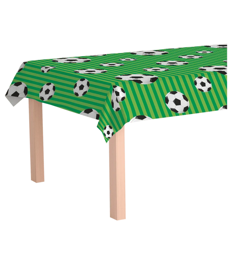 Fußball Tischdecke Grün Plastik 2.74m