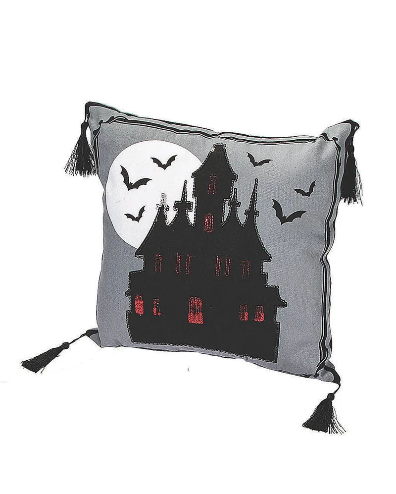 Haunted Castle Halloween Zierkissen