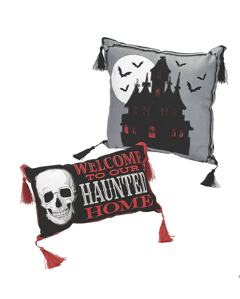 Haunted Home Halloween Zierkissen
