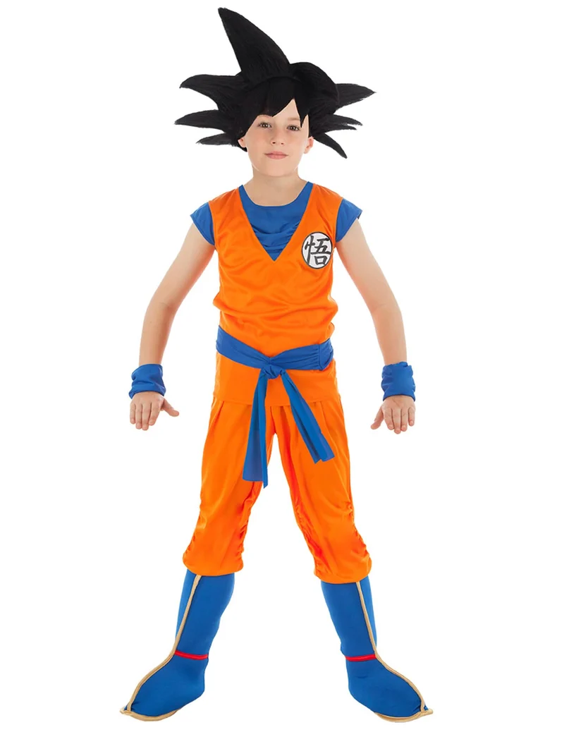 Son Goku™-Dragonball Z-Lizenzkostüm für Kinder orange-blau