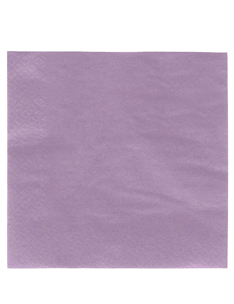 50 fliederfarbene Servietten 38 x 38 cm