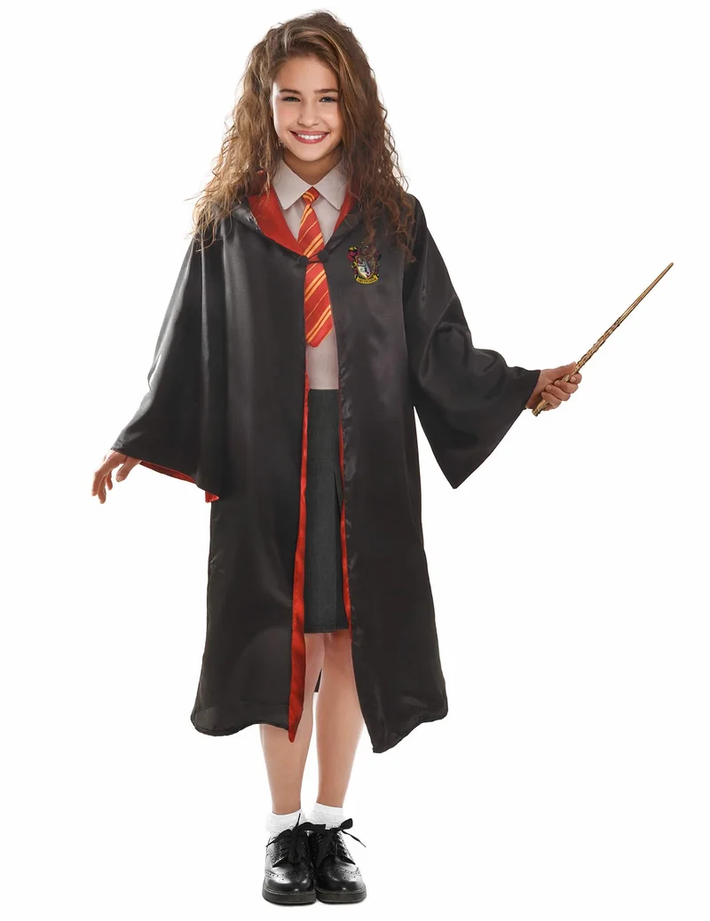 Hermine offizielles Harry Potter™-Kostüm für Kinder schwarz-rot
