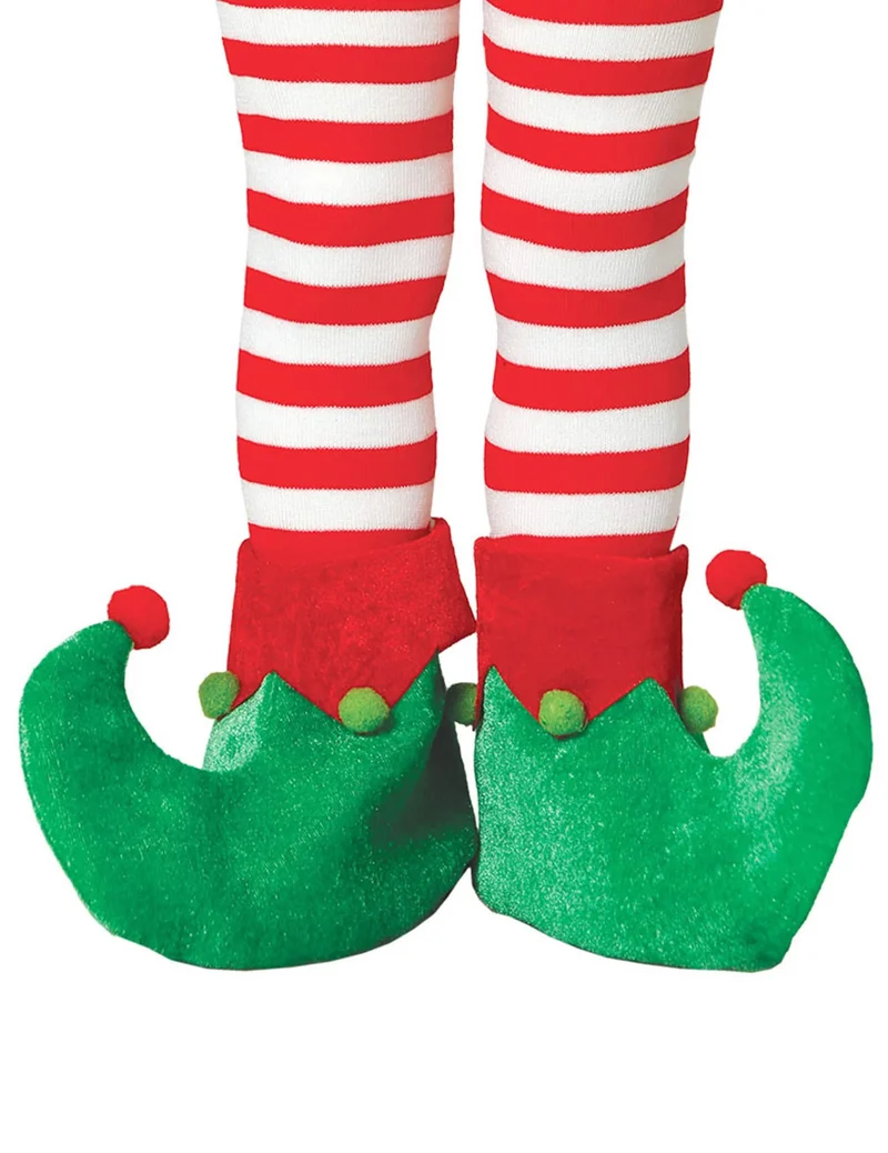 Weihnachtselfen-Schuhüberzüge für Kinder
