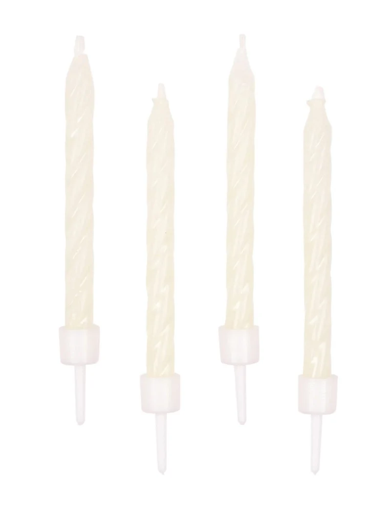 10 phosphoreszierende Kerzen 6 cm