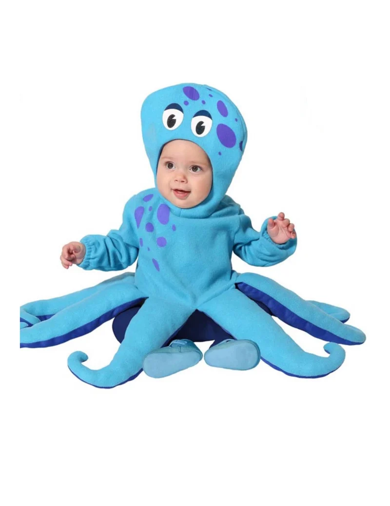Meeres Oktopus Kostüm für Babies blau