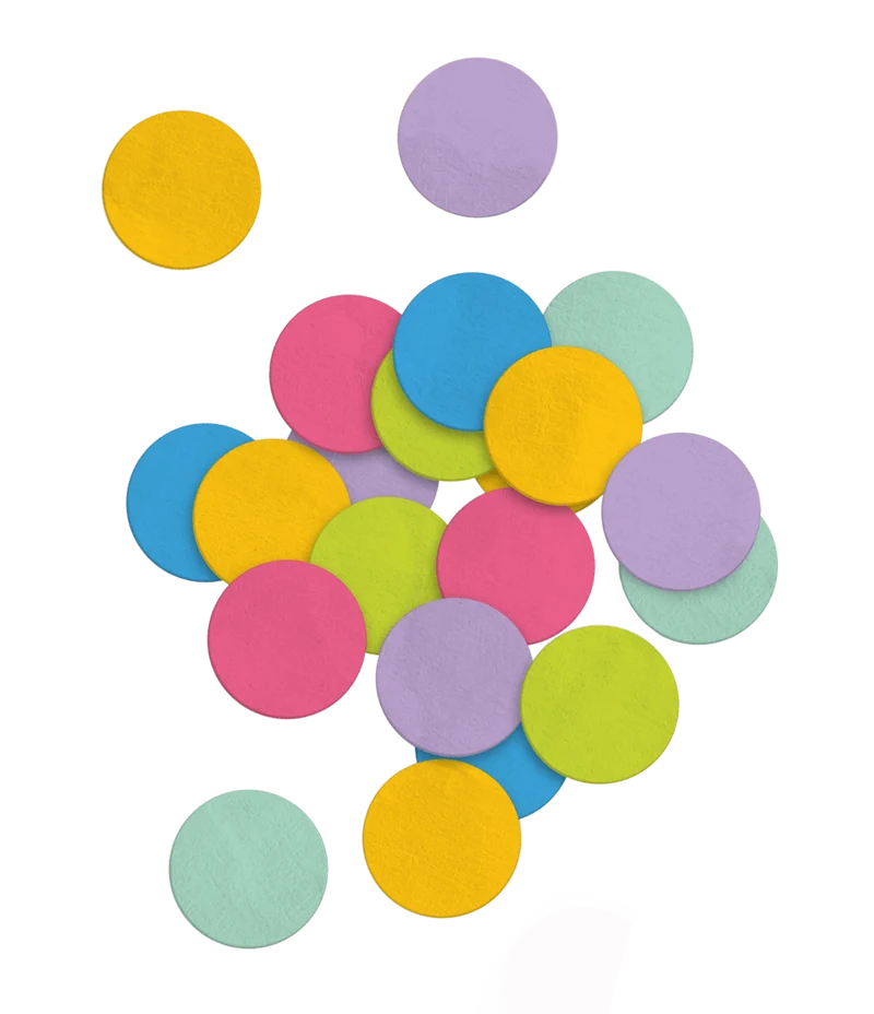 Buntes Konfetti-Punkte Papier 50gr