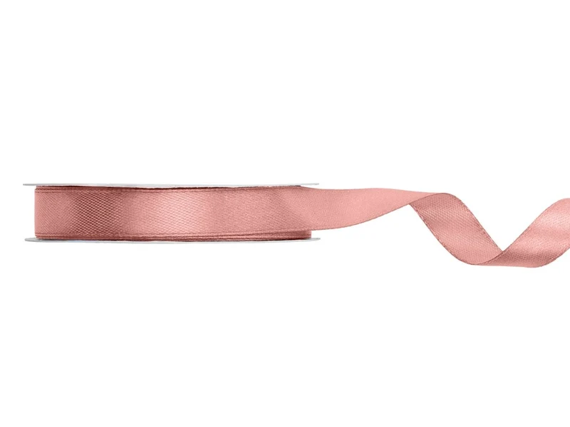 Rosa Band 12Mm Satin Dusty 25m