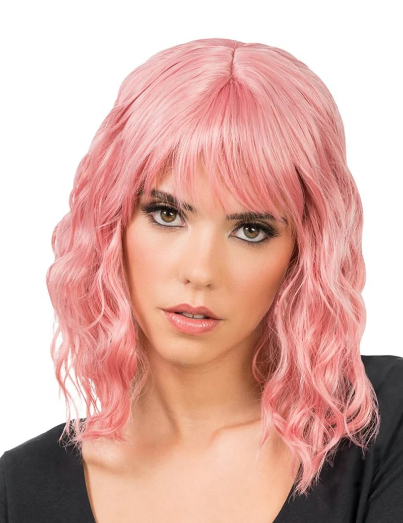 Perücke pastel rosa erwachsene
