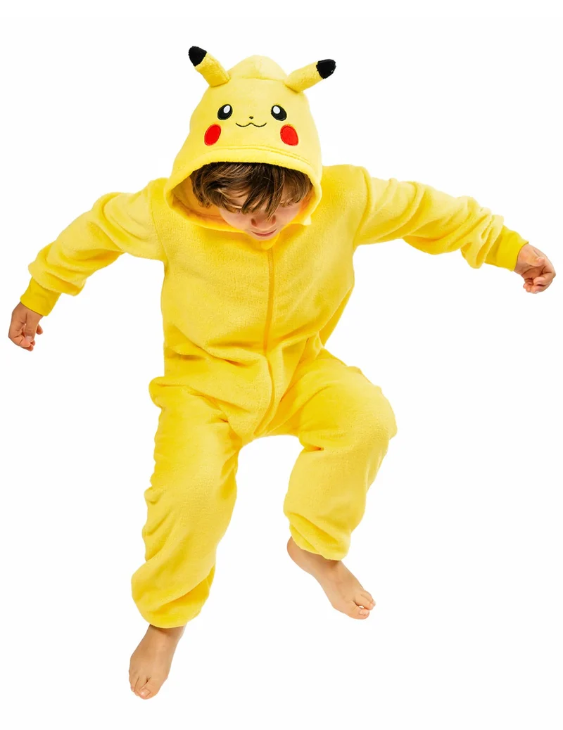 Pikachu Pokémon™ Kostüm-Overall für Kinder