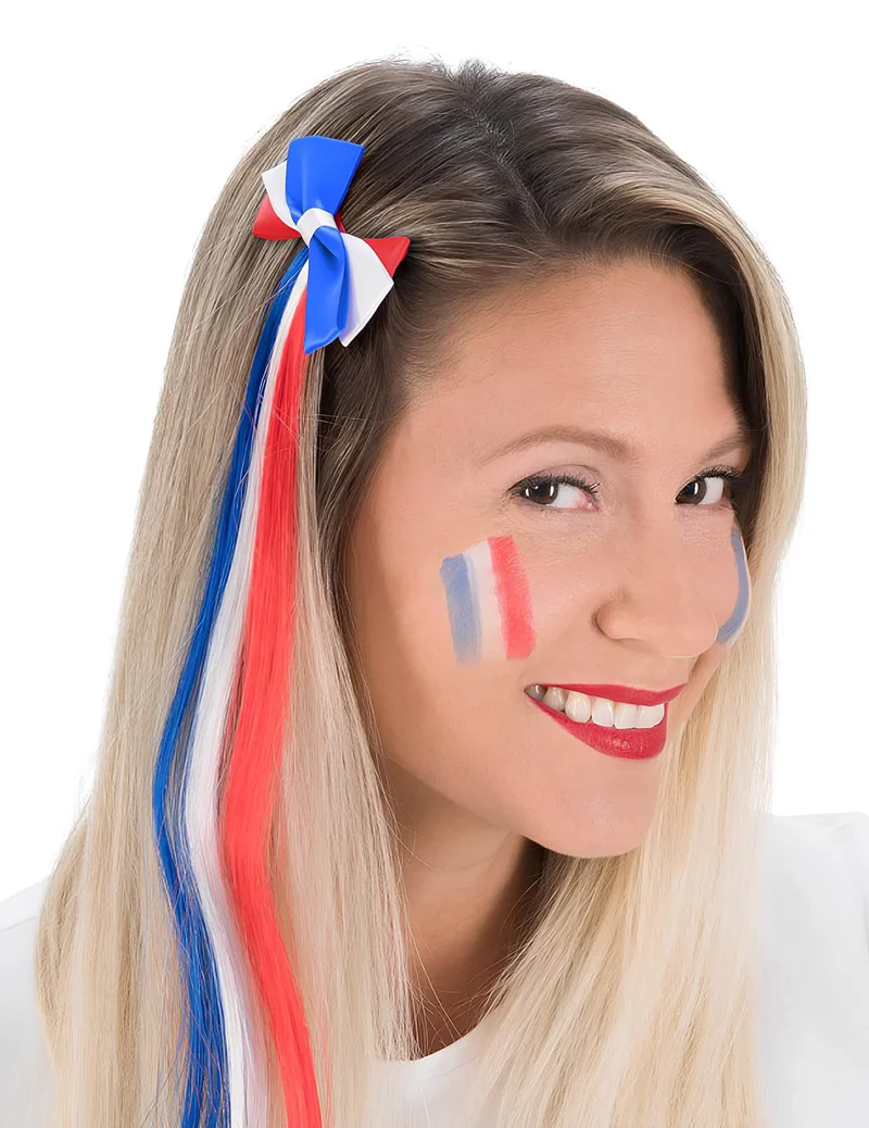 Haarspange Schleife Fan Frankreich