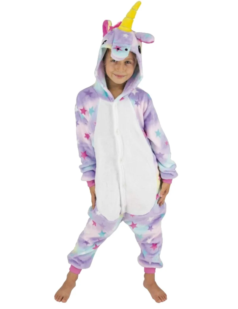 Mystisches Einhorn Kinderkostüm Tier-Overall bunt