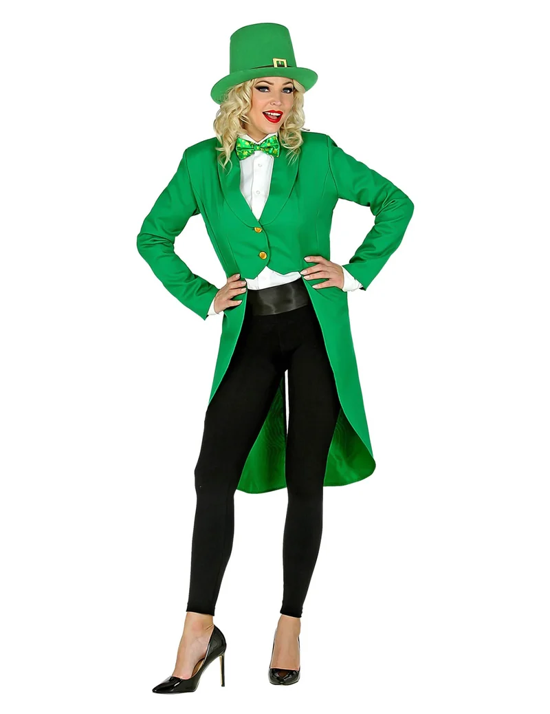 Grüner Frack St. Patrick's Day für Damen