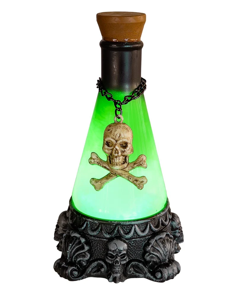Poison Potion Flasche Deko mit grünen LED´s