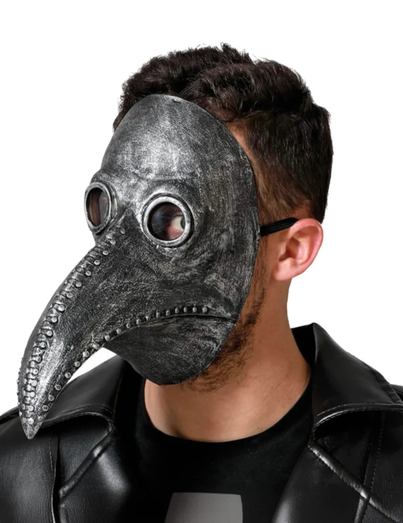 Pestdoktor-Maske Halloween Kostümzubehör schwarz