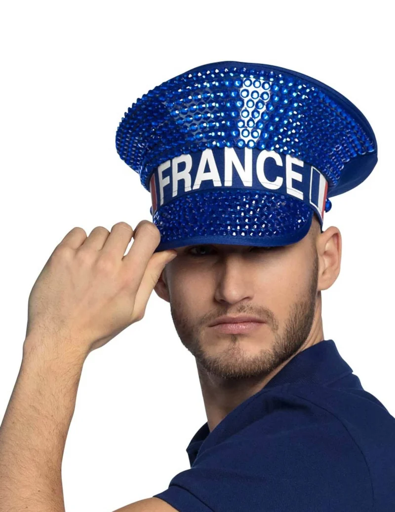 Erwachsene Frankreich-Strasskappe