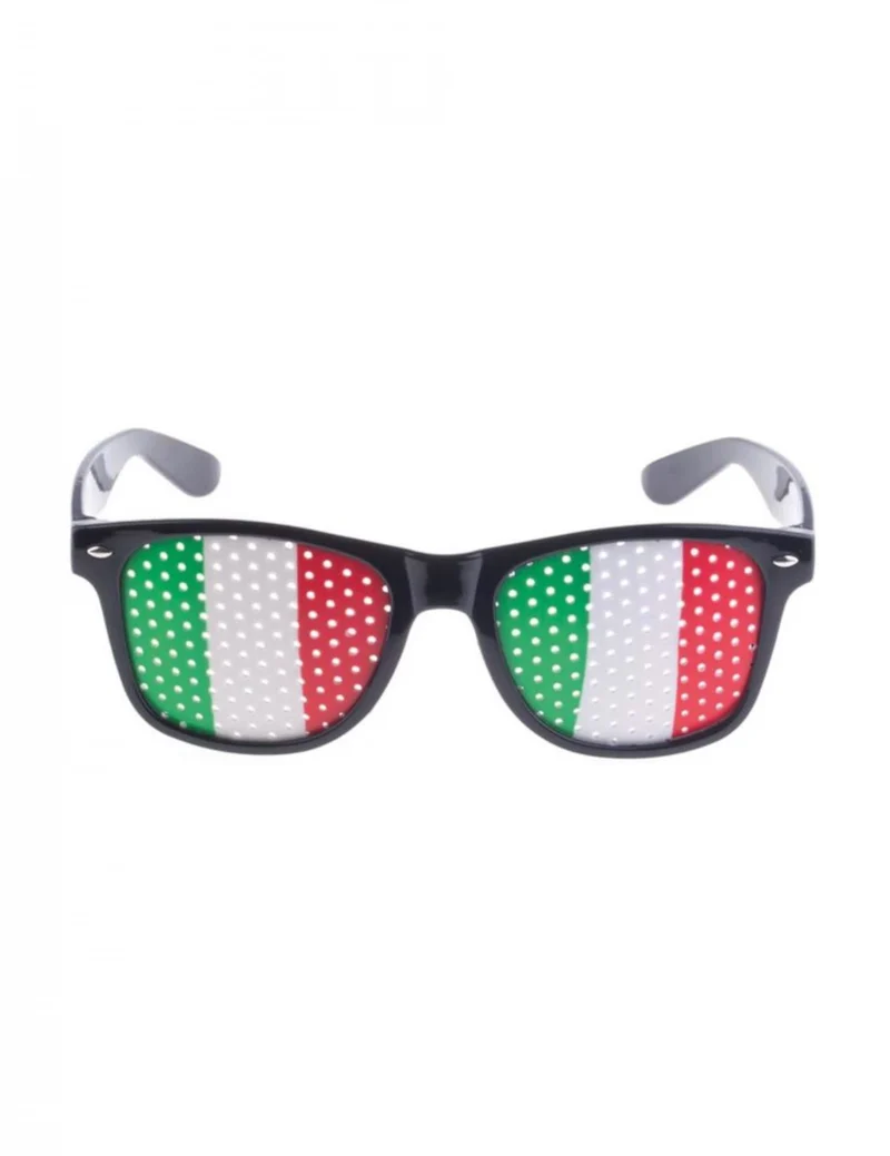 Brille für Fans der italienischen Flagge