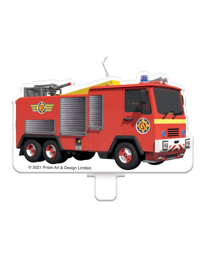 Feuerwehrmann Sam™ LKW-Geburtstagskerze 9 x 5 cm