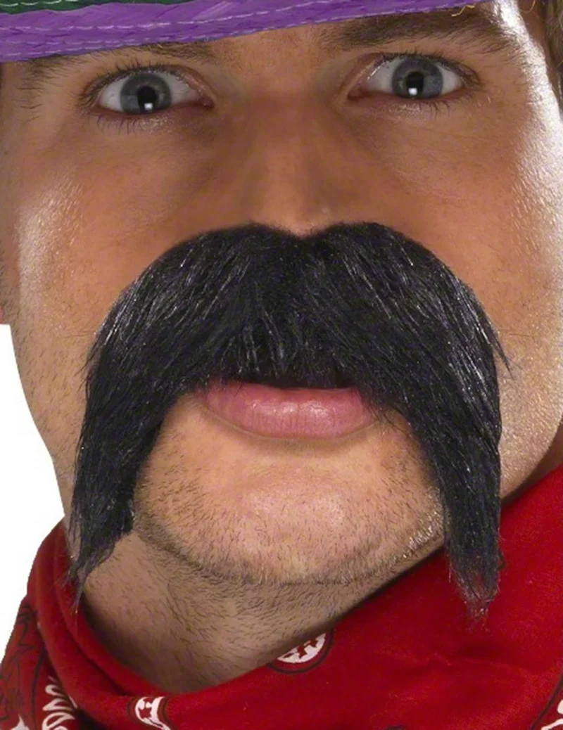 Gringo Schnurrbart schwarz