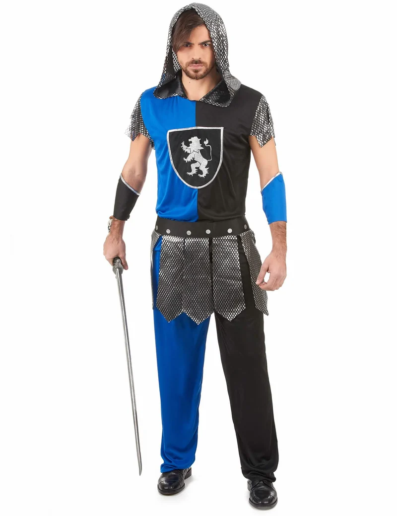 Blauer Ritter Kostüm für Männer