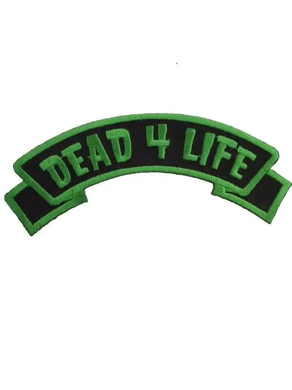 Kreepsville Gothic Patch Dead 4 Life green-black