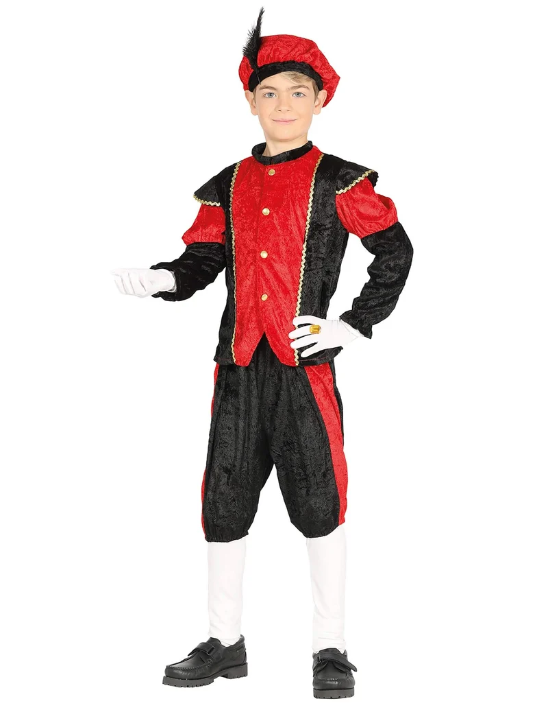 Knecht Ruprecht Kostüm Kinder rot schwarz