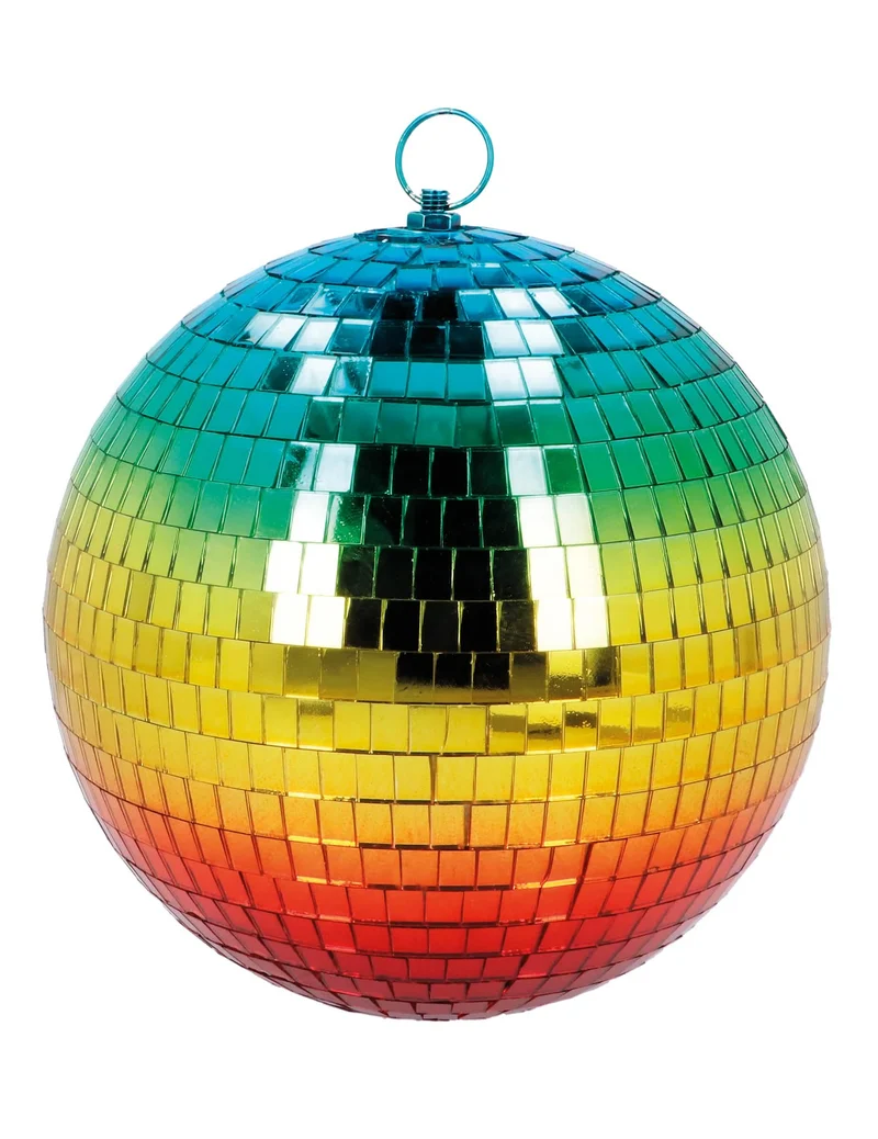 Regenbogen Discokugel 20 cm