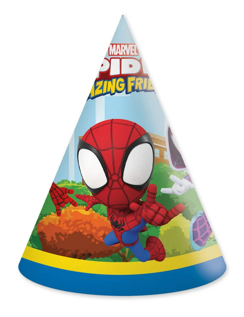 6 Spidey and Friends Partyhüte