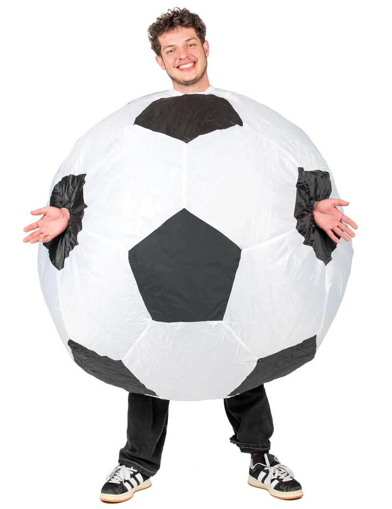 Aufblasbares Fußballkostüm für Erwachsene
