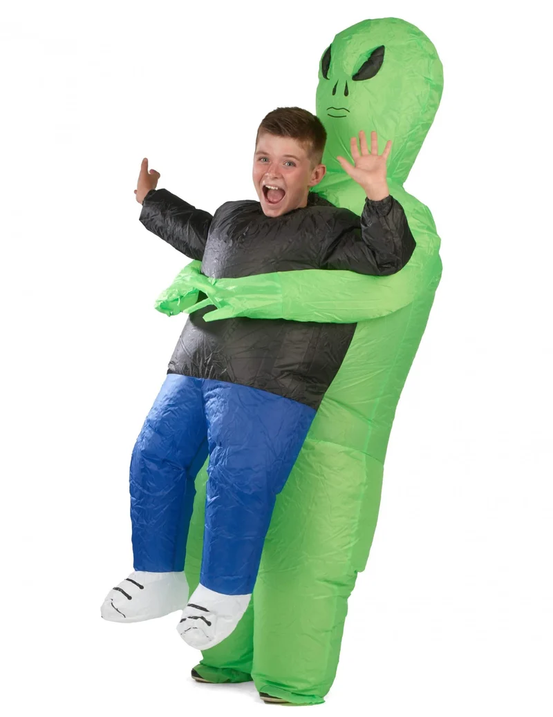 Aufblasbares Alien-Kostüm für Kinder