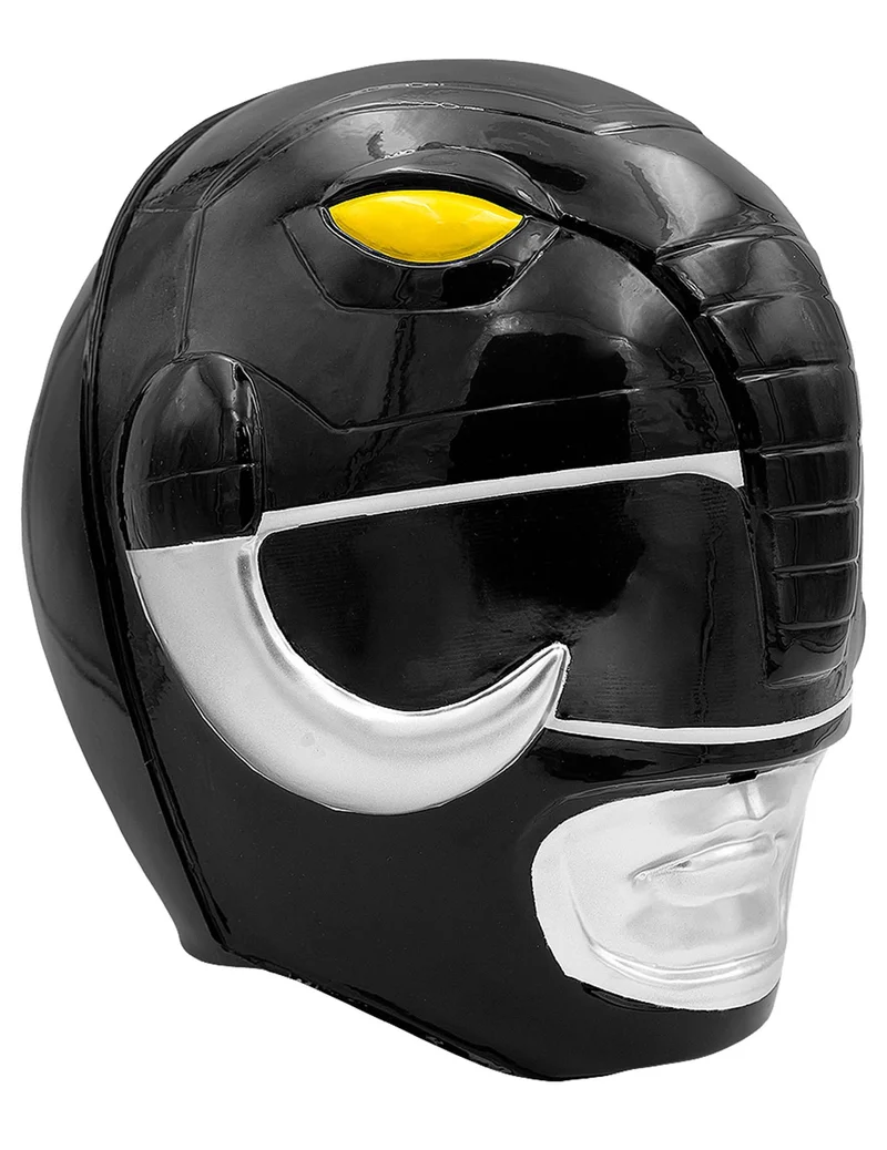 Maske Power Rangers™ Erwachsene schwarz