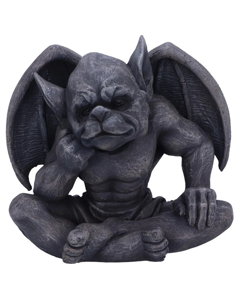 Nachdenklicher Gargoyle mit Flügel 13cm