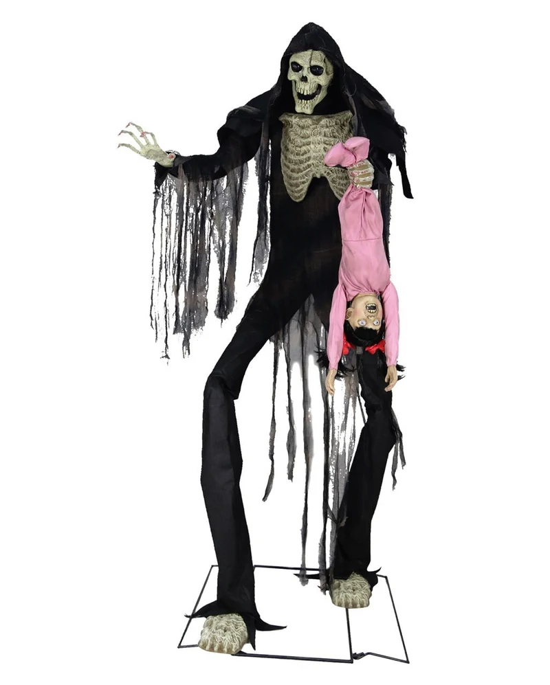 Riesiger Boogey Man Skelett Animatronic 213 cm