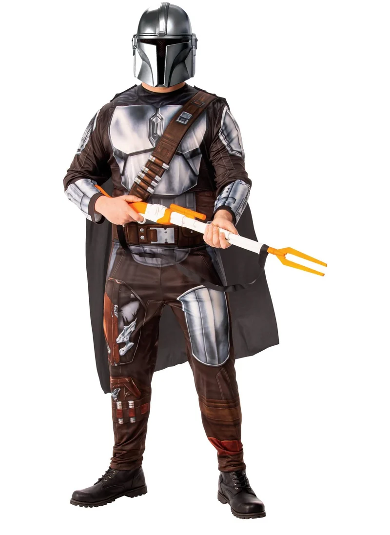 The Mandalorian™-Herrenkostüm Lizenz-Artikel Star Wars™ silber-braun