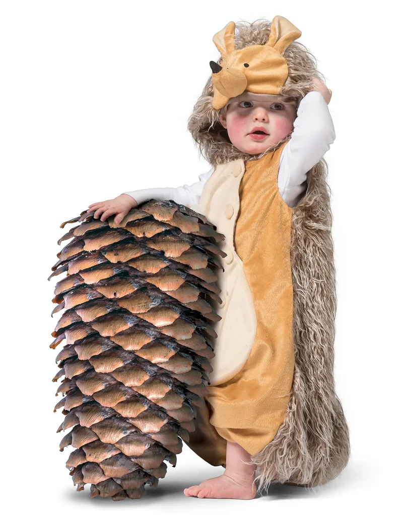 Süßes Igel-Kostüm für Kleinkinder Baby-Verkleidung braun