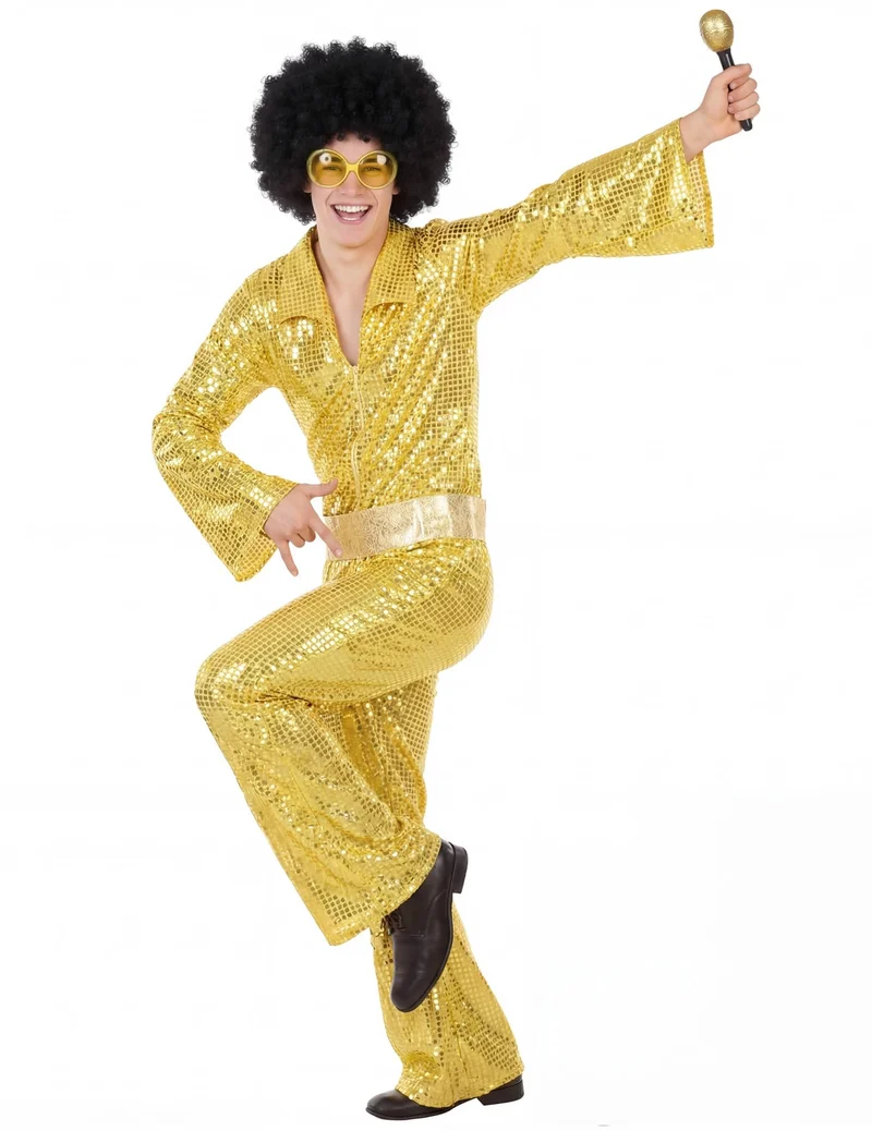 Goldenes Disco-Kostüm für Herren