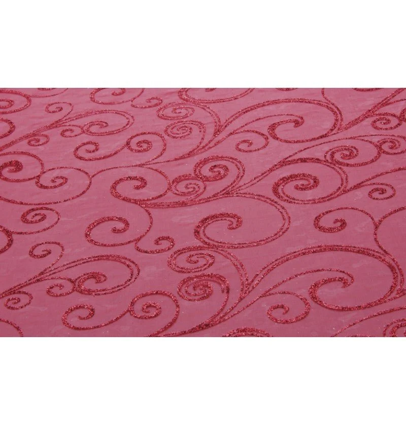 Roter Tischläufer Glitter 5M 36cm