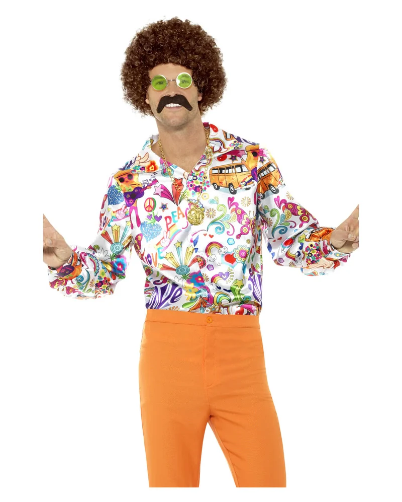 60s Groovy Hemd bunt