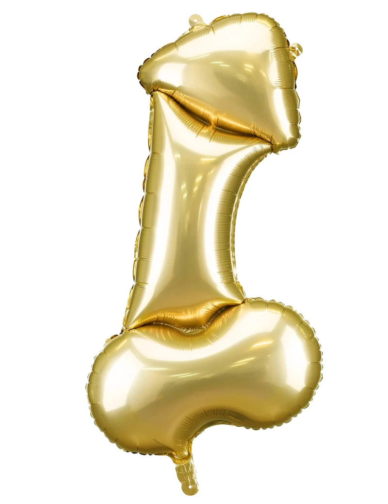 Penis Folienballon gold 88 cm