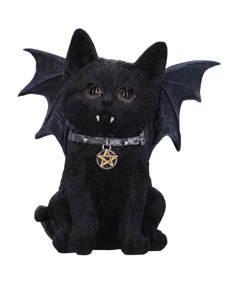 Schwarze Katzenfigur Vampuss 16cm