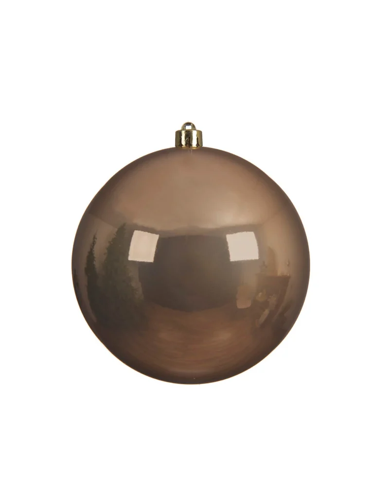 Riesen-Weihnachtskugel, Bernstein, 20 cm, glänzend