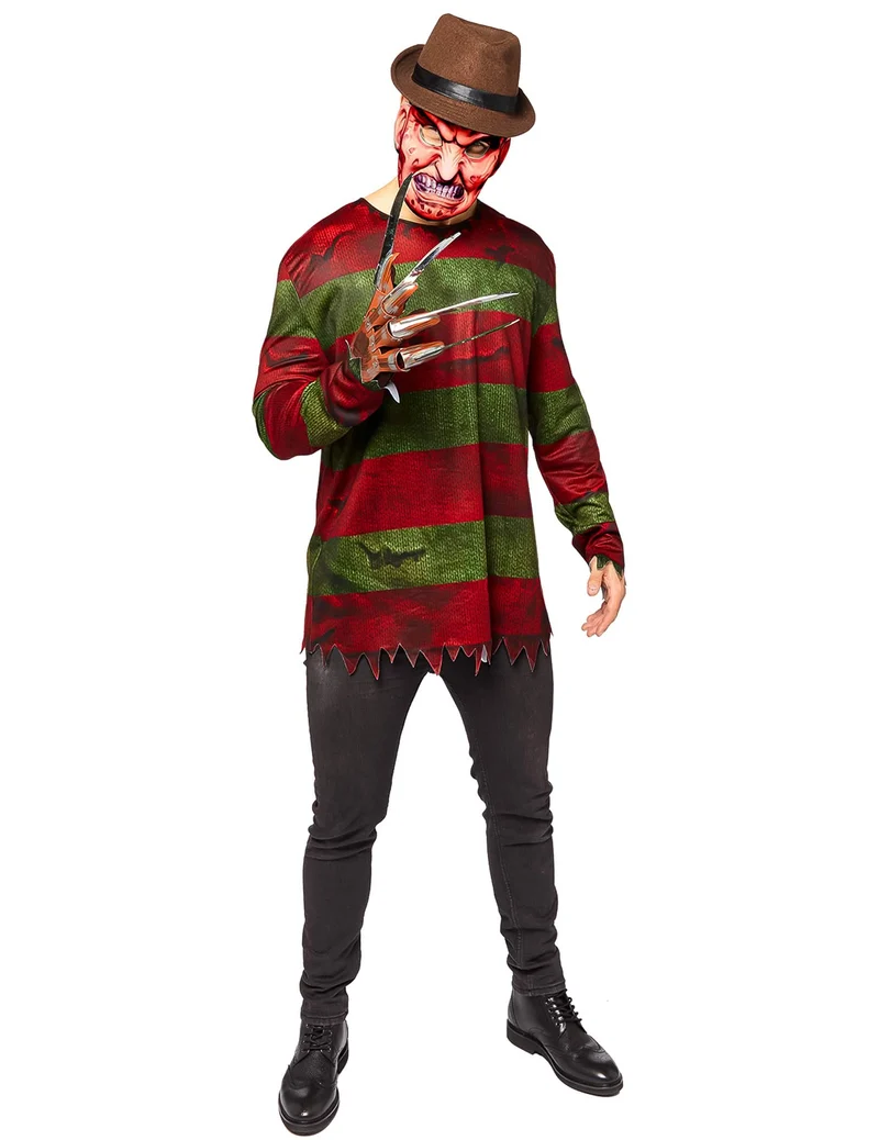 Freddy Krueger™ Herrenkostüm rot grün