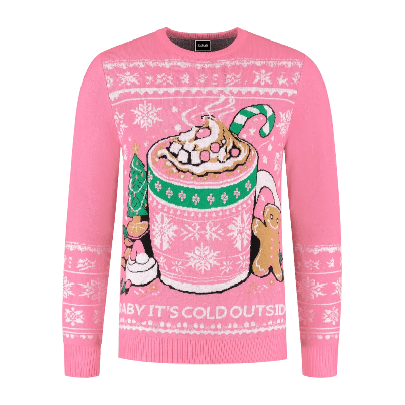 Weihnachtspulli Rosa Marshmallows