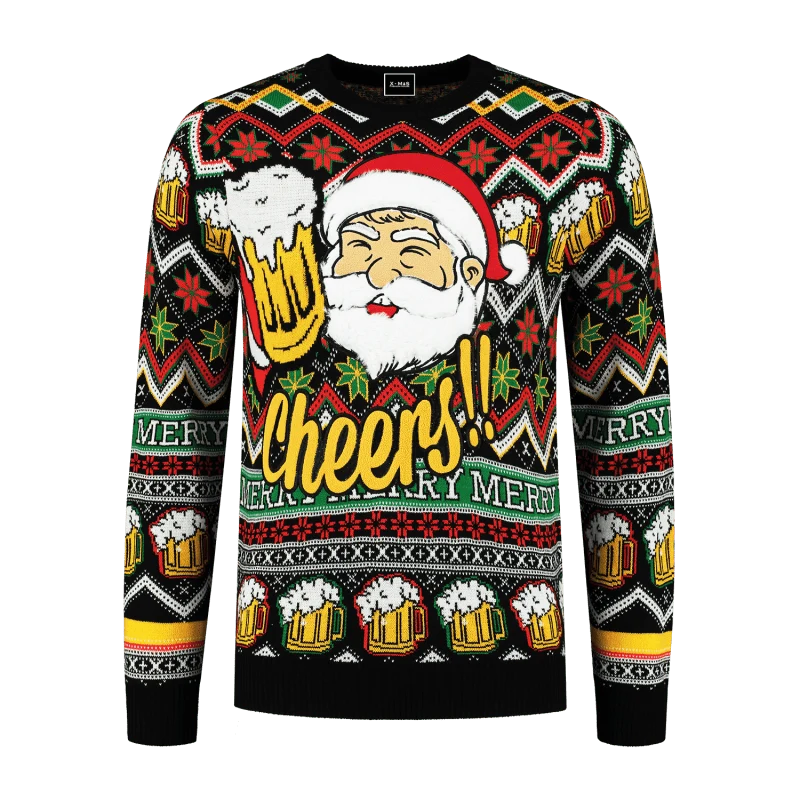 Weihnachtspullover Männer Prost